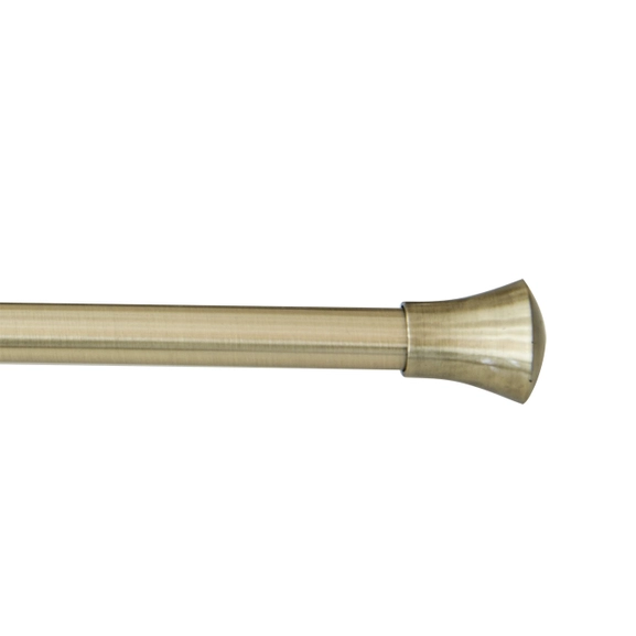 Vega antique brass curtain rod