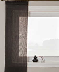 Brun, rustik panelgardin