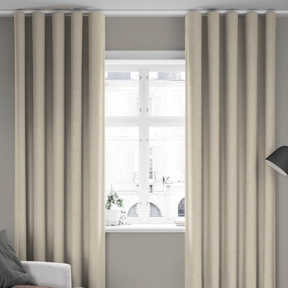 Made-to-measure curtain SILENT NIGHT, 100% blackout, beige