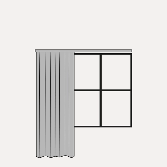 Upphängning gardin (exkl strykning)