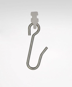 Glider with metal hook, for shower curtain ring Hasta