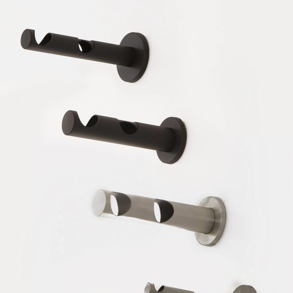 Point wall bracket for double rods, Hasta