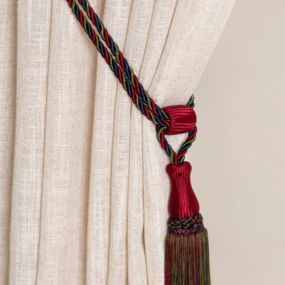 Gardintofs i rött/blått/grönt