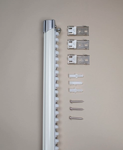 Curtain rail Superglide, white or light gold, 200 cm & 250 cm