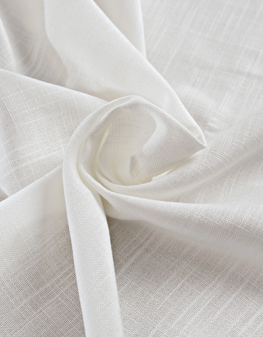 Gardin Lina i vitt, närbild väv