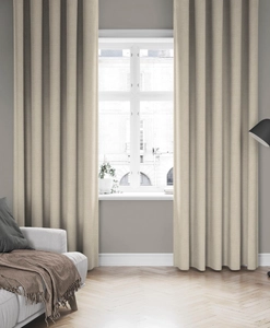 Made-to-measure curtain SILENT NIGHT, 100% blackout, beige