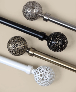 Rund ändknopp i flera färger