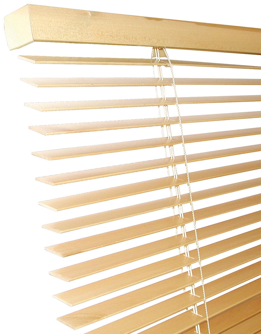 Wooden Venetian blind natural 27 mm