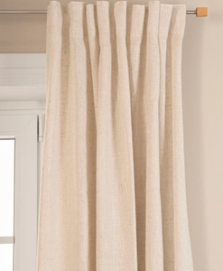 Gardinstång i rostfritt stål med ändknopp i ek