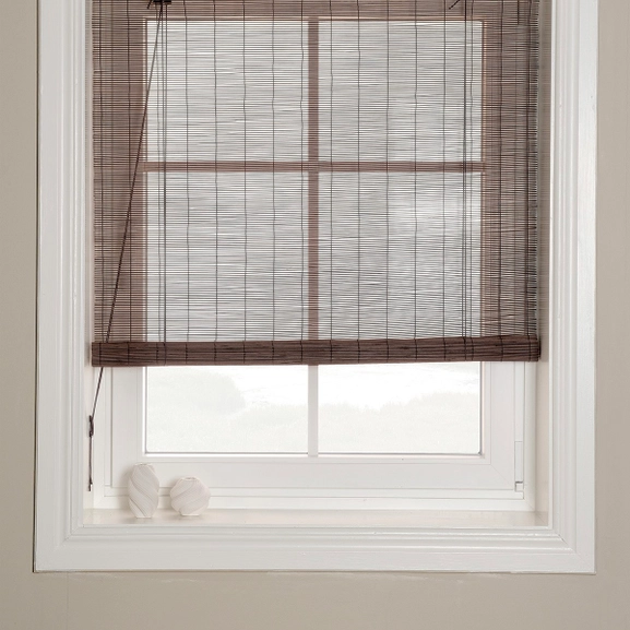 Mörkbrun roll-up rullgardin