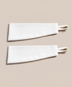 Vitt gardinomtag i tyg