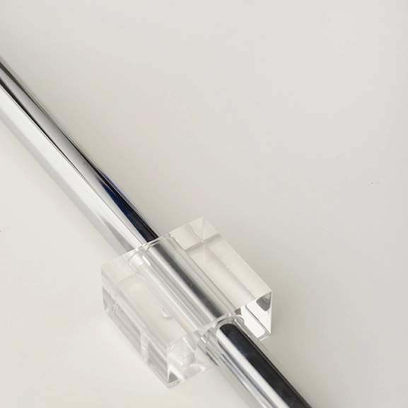 Stångdekor Square, transparent, 18/20 mm