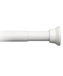 Duschstång Vit lackad aluminium, reglerbar Ø20 mm
