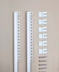 Package: double u-rail, ceiling mounting, complete
