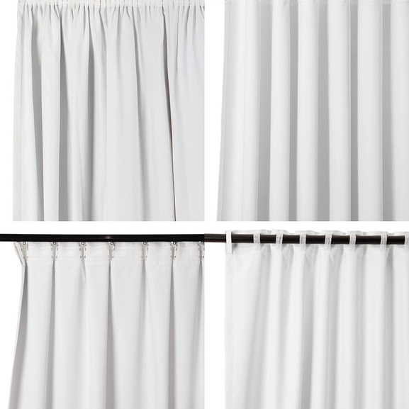 Upphängningssätt för gardin Nova, vit