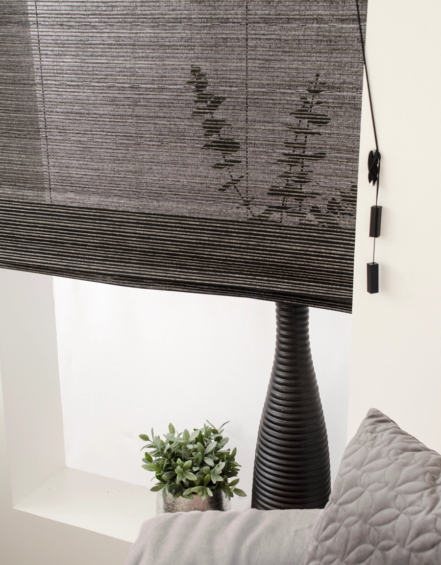 Hissgardin Line, grå/svart