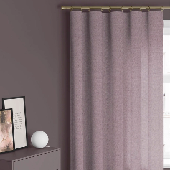 Made-to-measure curtain LINA, silver pink