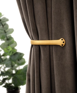 Classic rigid tieback, matt brass