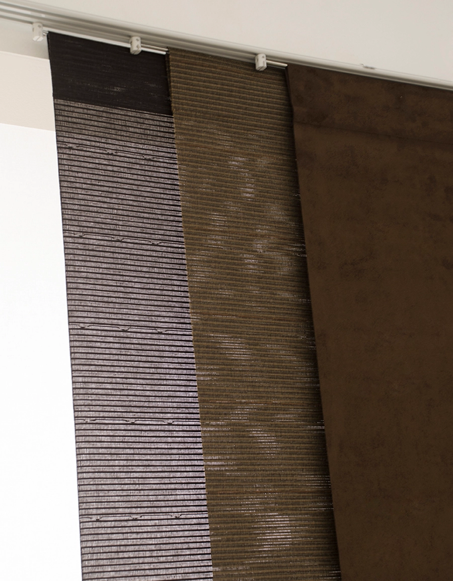 Panelgardin Peate, brun, Hasta