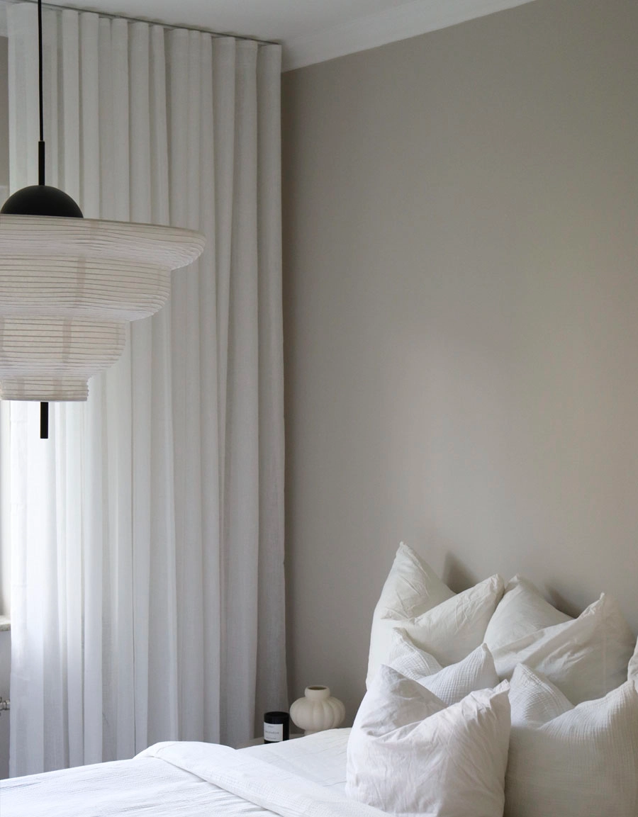 Curtain SKIMRA, white, extra long & wide