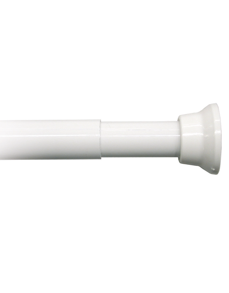 Duschstång Vit lackad aluminium, reglerbar Ø20 mm