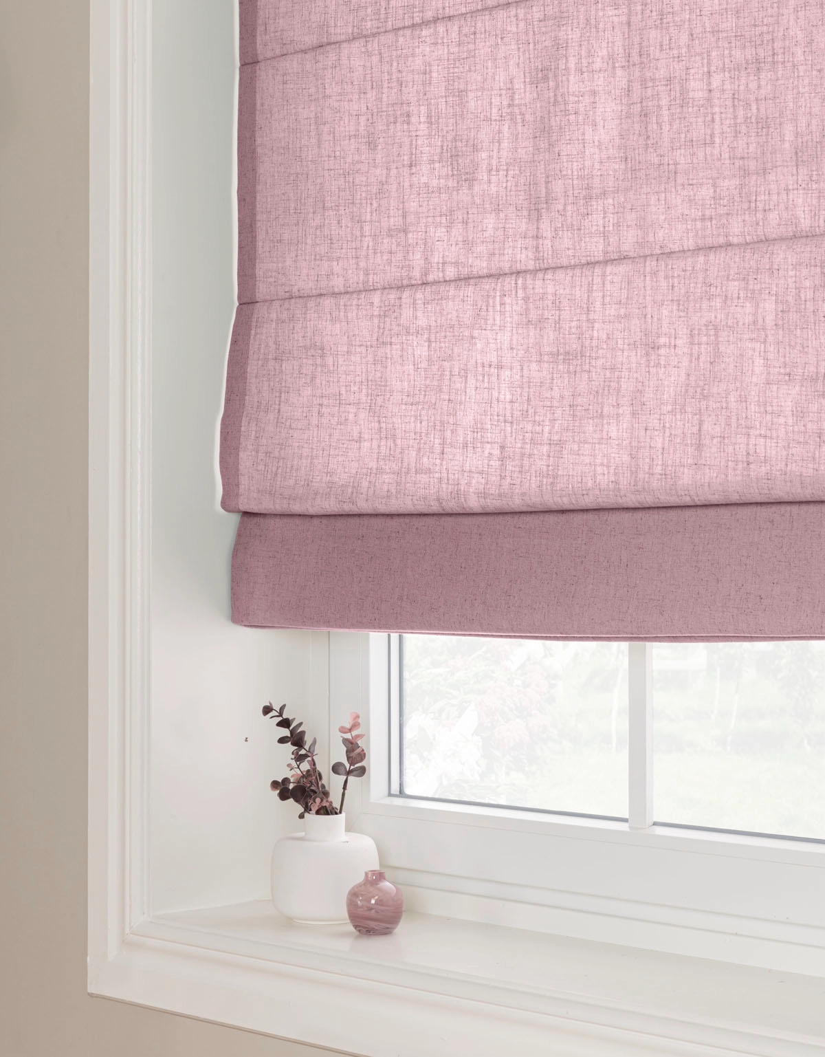 Dovlila hissgardin i linneblandning