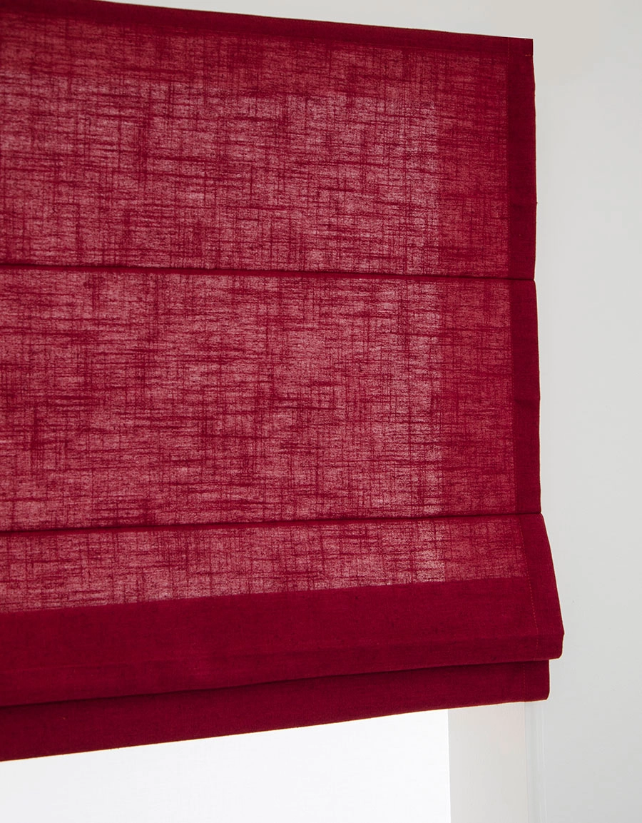 Lina pull-up curtain red Hasta
