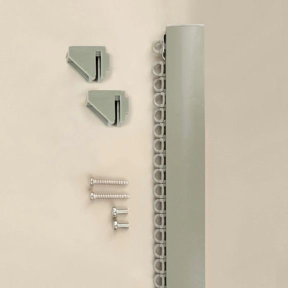 Convex curtain rail green