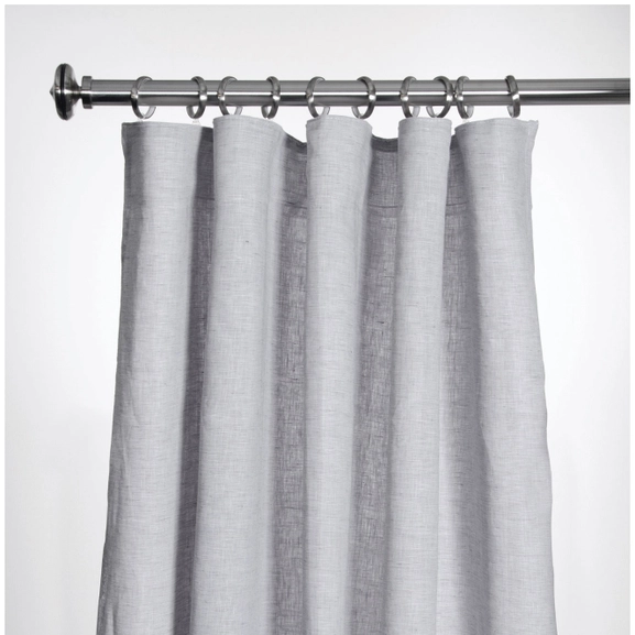 Curtain, LINNÉA, grey linen curtain