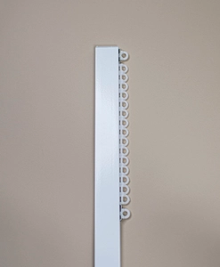 Alex curtain rail, white, incl. gliders (brackets not included)
