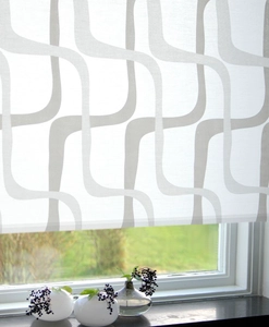Made-to-measure, screening roller blind, white