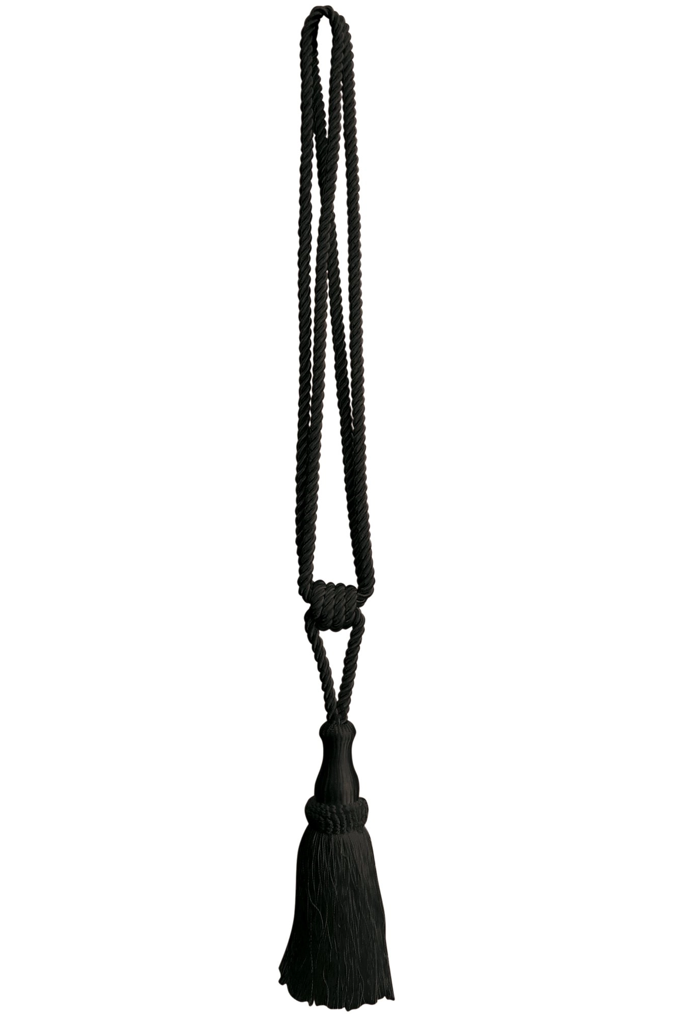 Curtain Tassel Silk Tassel Hasta black