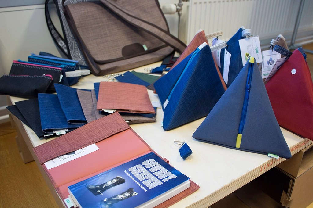 Produkter tillverkade av spillmaterial