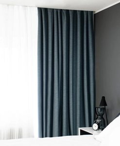 Made-to-measure curtain VILA, blackout, blue