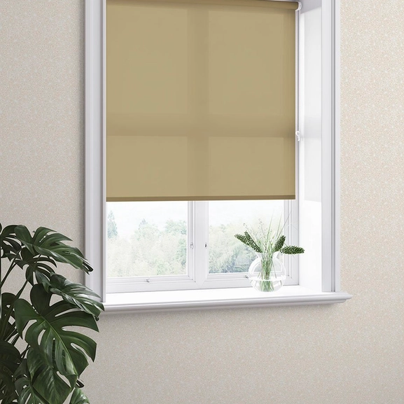 Avskärmande rullgardin Opal, måttillverkad, beige