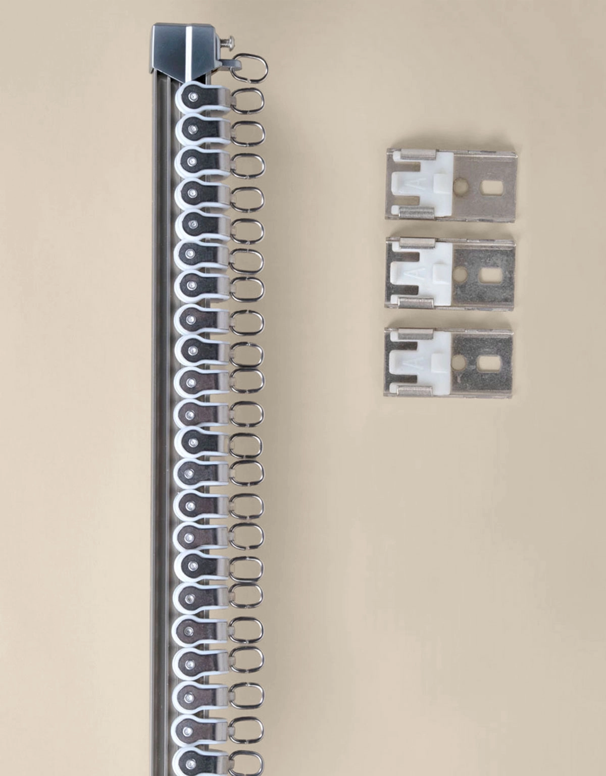 Gardinskena Bendable i varmsilver