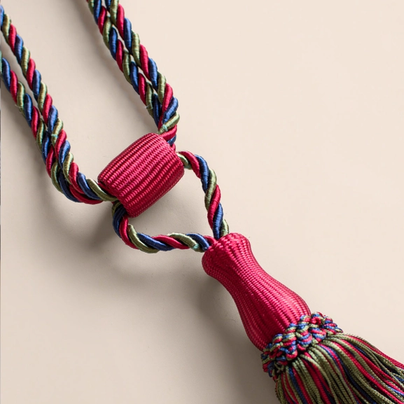 Gardintofs i rött/blått/grönt