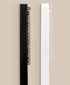 Svart och vit gardinskena Alex