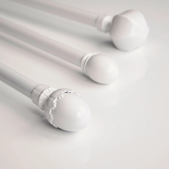Hasta Home white curtain rods