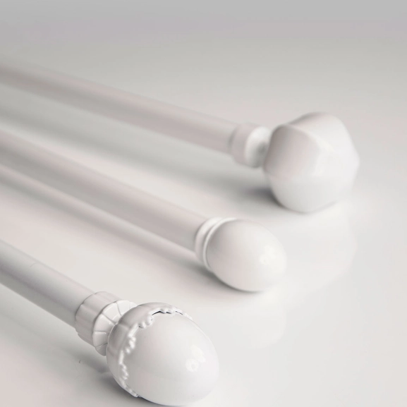 Hasta Home white curtain rods