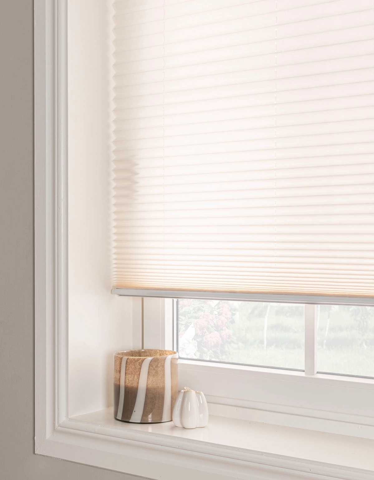 Avskärmande plisségardin