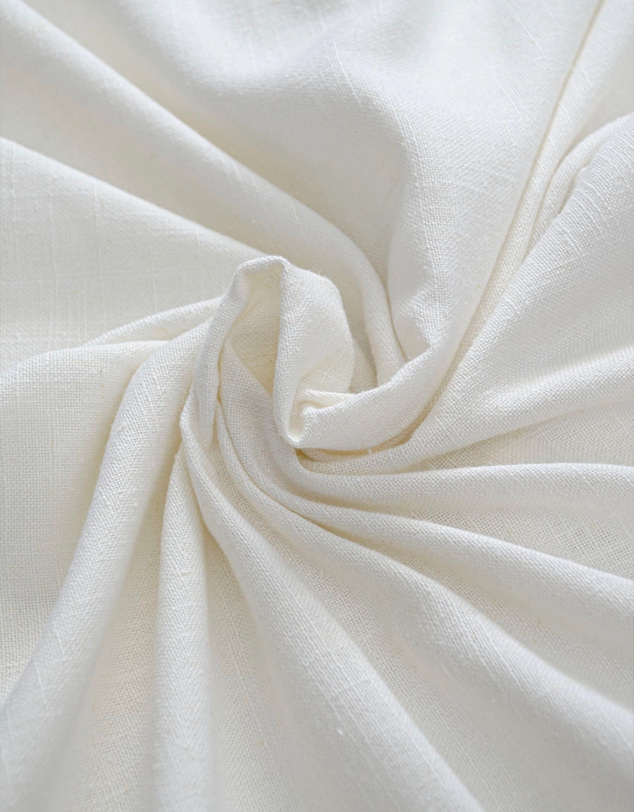 Curtain fabric Lina, white
