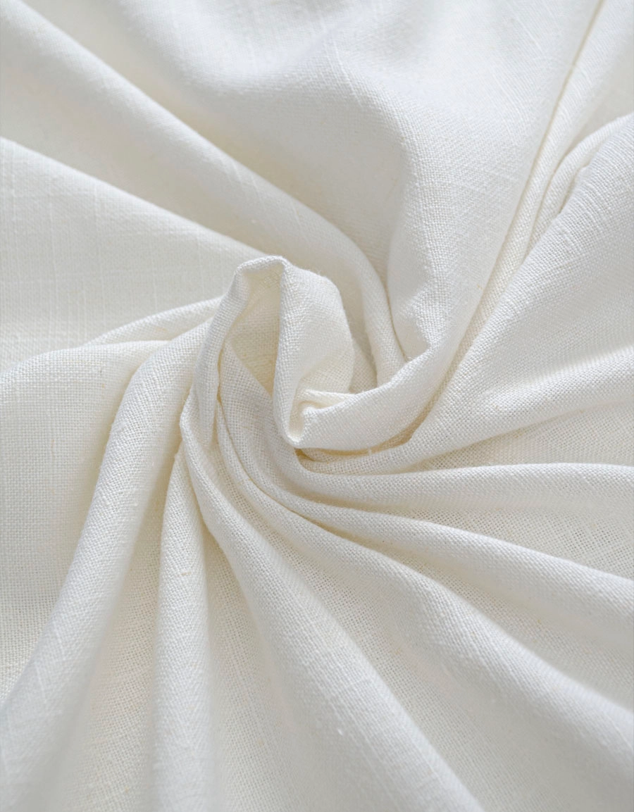 Curtain fabric Lina, white