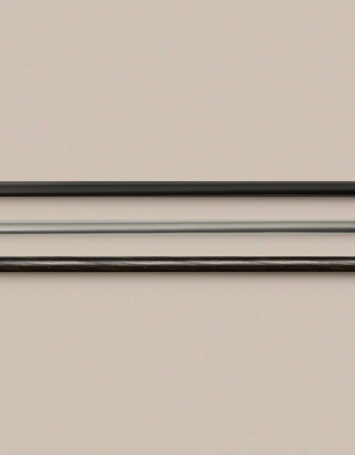 Gardinstänger i olika färger, 13 mm