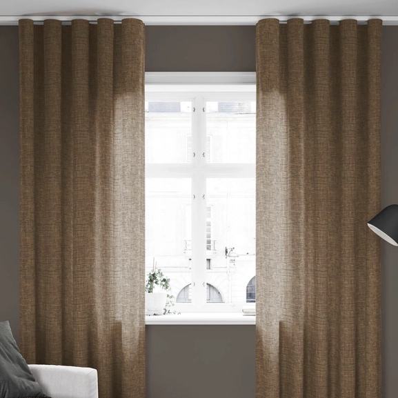 Made-to-measure curtain CLOUD, brown