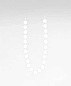 Ball-chain-loop, white