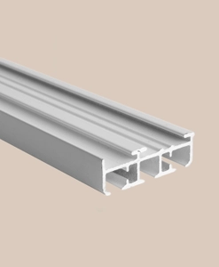 Flerspårsskena, 3-spår, vit, måttillverkad