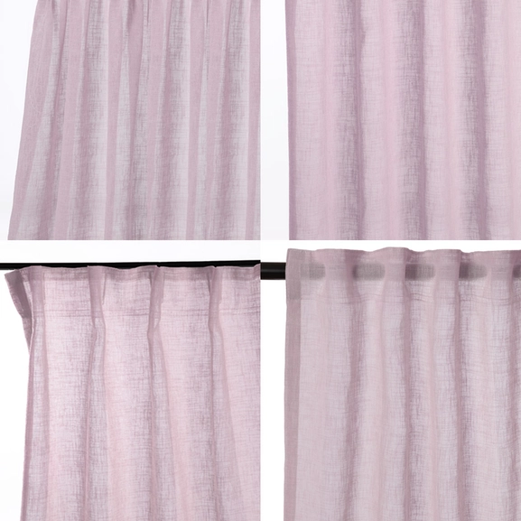 Olika upphängningssätt för gardin Malva