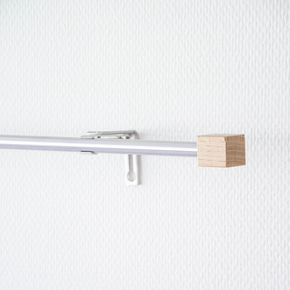 Kvadrat curtain rod oak Hasta