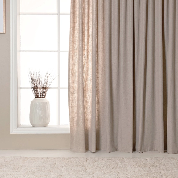 Gardin Lina beige med extra bredd